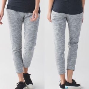 Lululemon Jet Crop Luon Slim Pants: We Are From Space Silver Spoon size 4